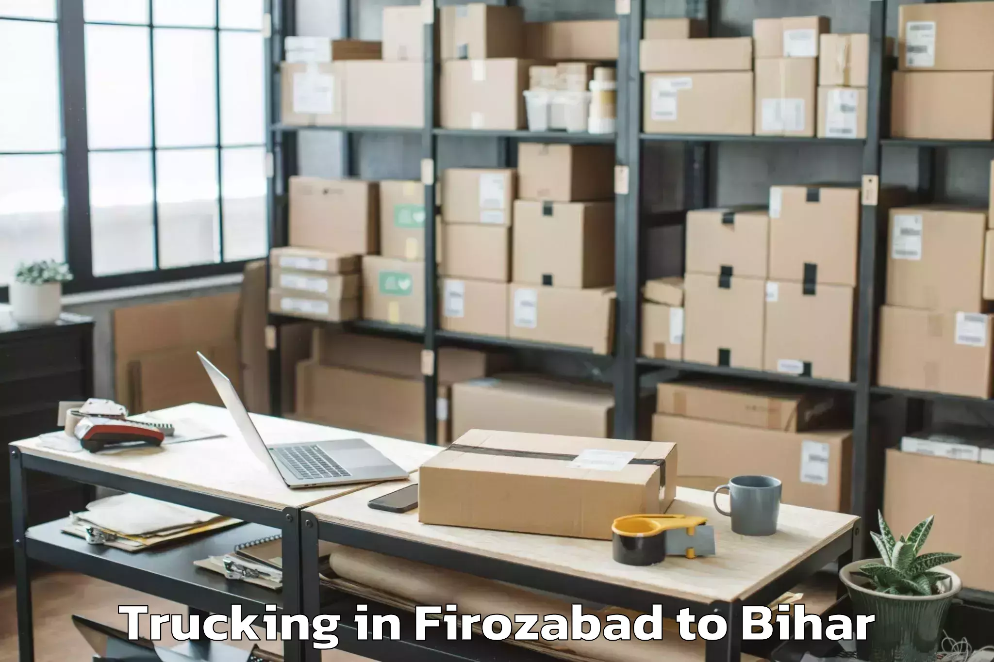 Top Firozabad to Banmankhi Bazar Trucking Available